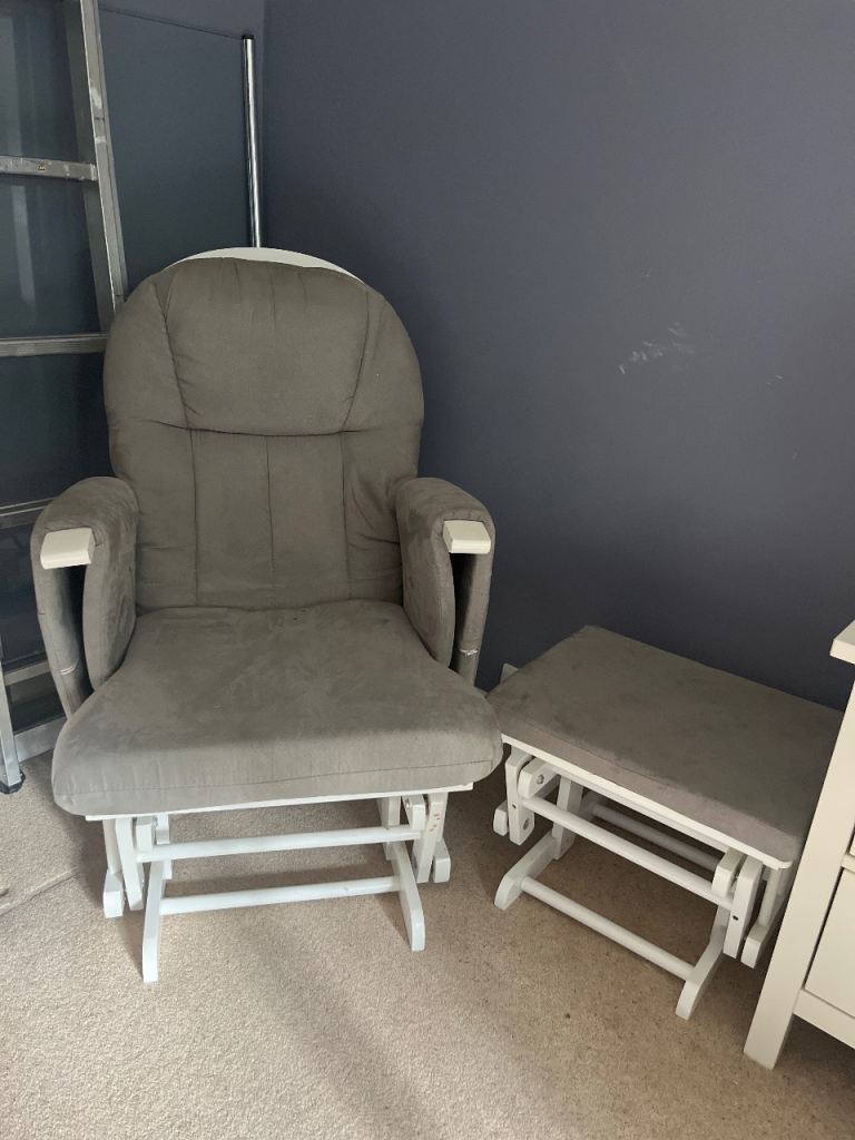 Nursing chair and stool 