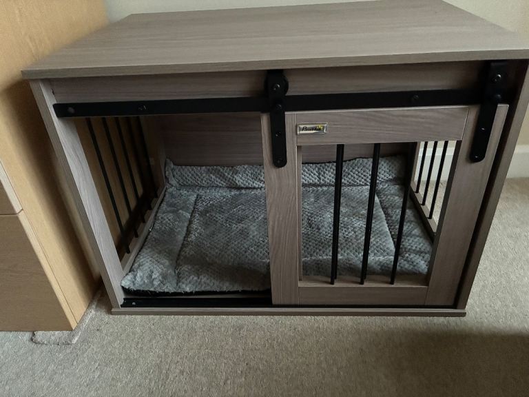 Pawhut wooden dog crate
