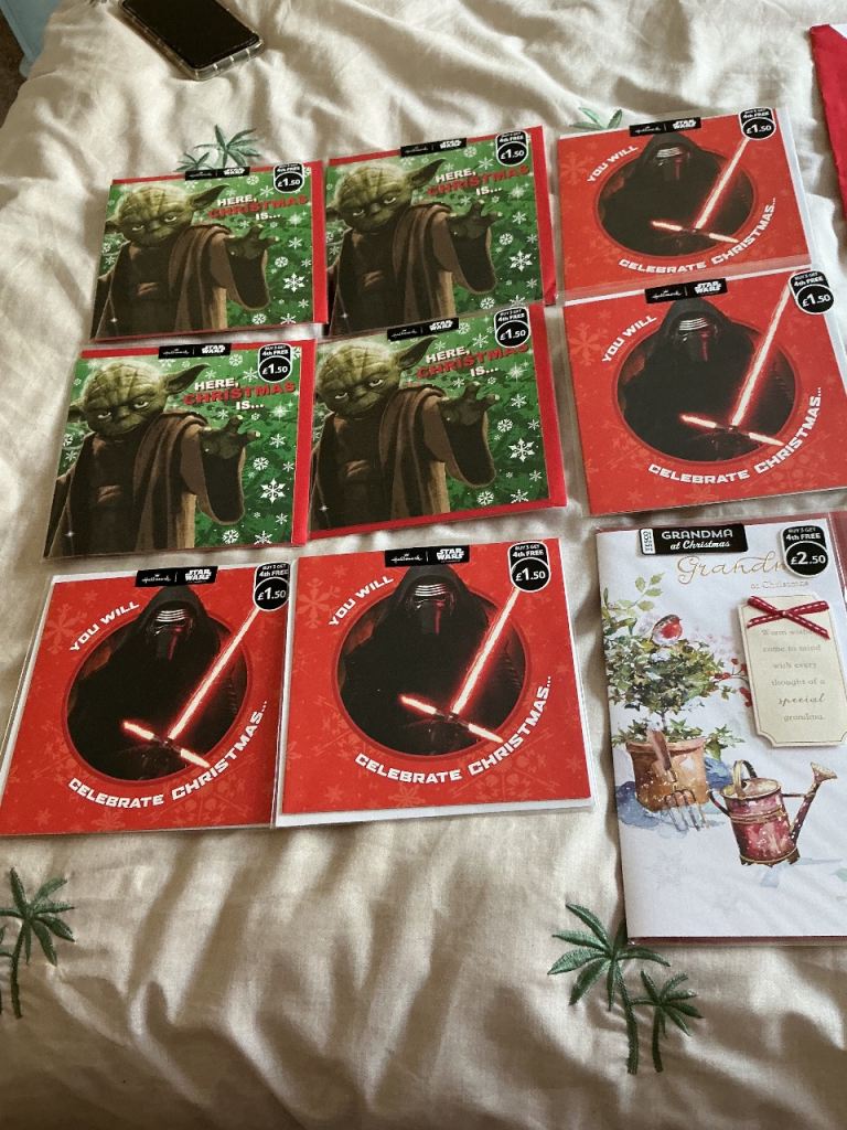 Job Lot of Various Greeting Cards – Star Wars & More