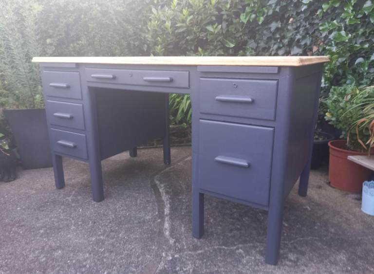 Abbess - Twin Pedestal - 1950's - Office - Kneehole Desk - Horfield