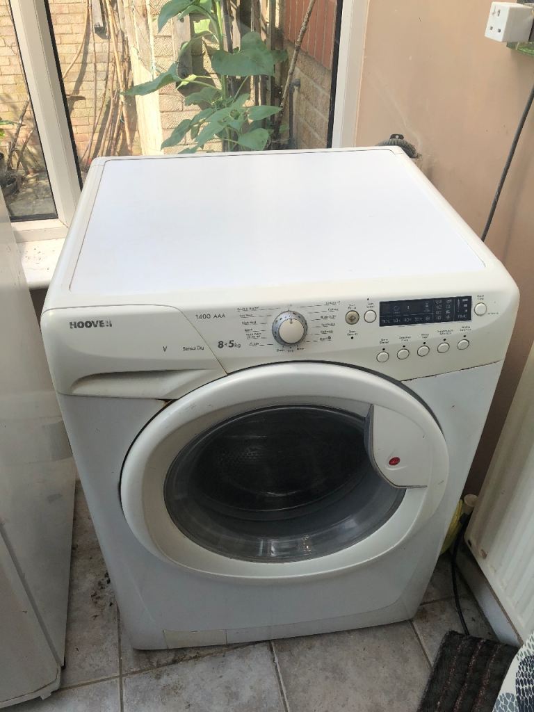Spares/repair Hoover Washing dryer Machine - White, 8+5kg Load, Fair Condition