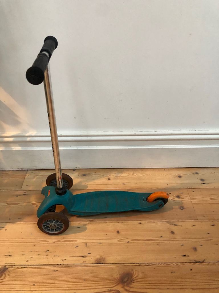 Turquoise micro scooter 