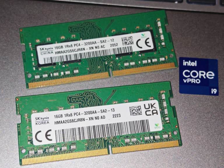 Hynix 32GB ddr4 ram (2x 16gb) for laptop or mini pc as nuc