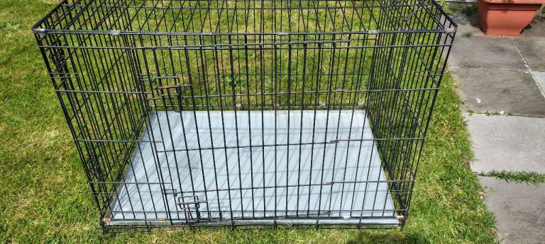 Metal dog crate