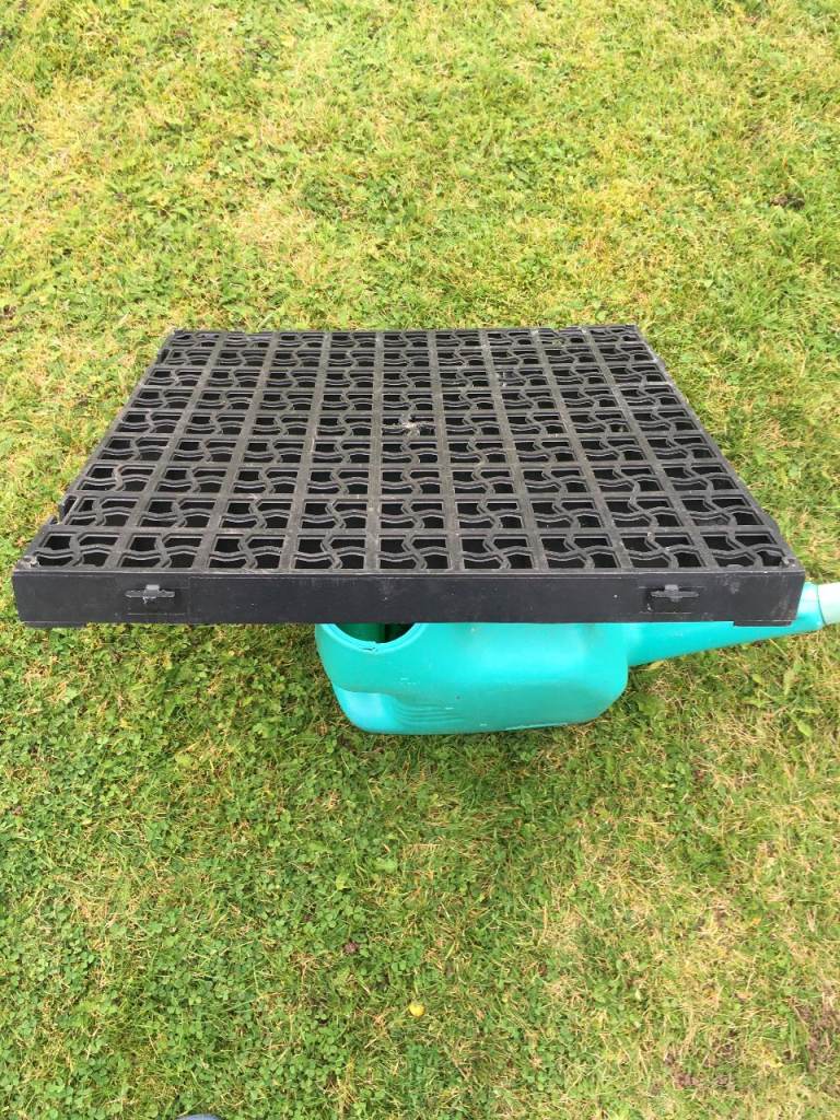 Plastic grass grid protector