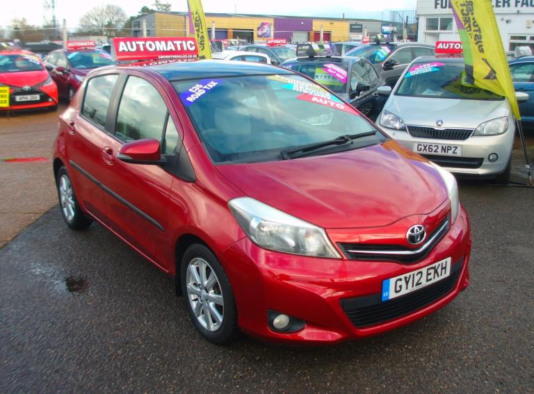 2012 Toyota Yaris Automatic 1.33 Dual VVT-i T Spirit Hatchback 5dr Petrol