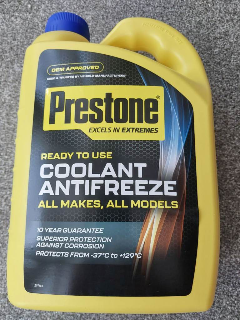 Prestone Coolant/Antifreeze - Ready To Use 4 Litre NEW