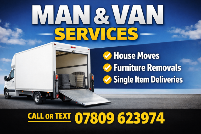 Man with a Large Luton Van - Fast, Reliable - Professional Removal Service