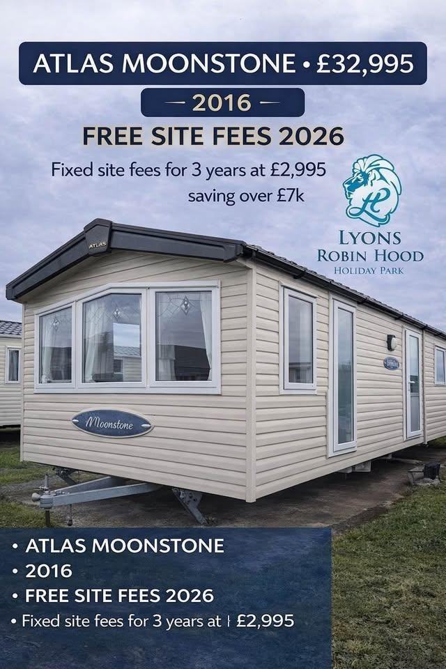 SITED STATIC CARAVAN FOR SALE BY THE COAST