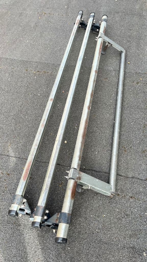 Rhino Delta 3 Bar Roof Rack with Ladder Roller for Ford Transit Mk7 2006-2014