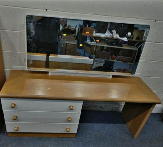 Scandi-style Stag Rondo vintage retro dressing table with 3 drawers and  long mirror | in Anniesland, Glasgow | Gumtree