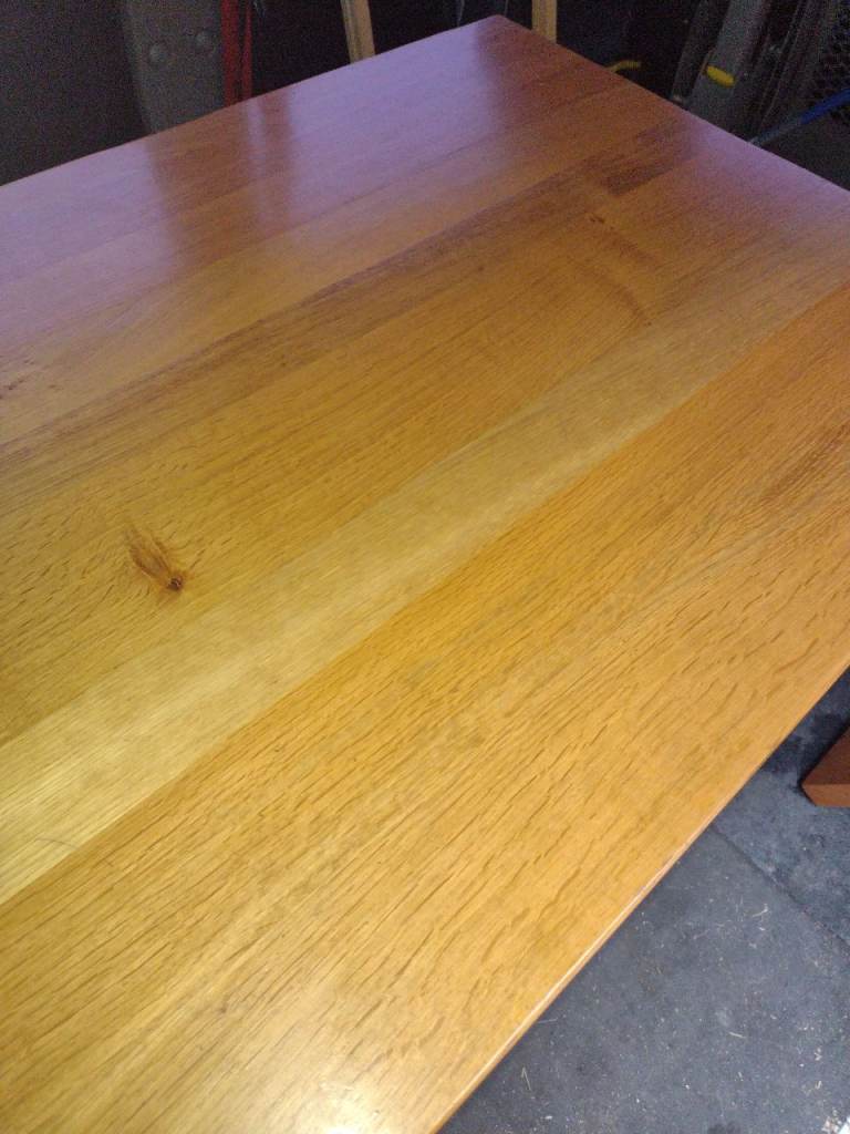 Solid oak 6 X seater dining table with extensions and drawer, £50.00 ...