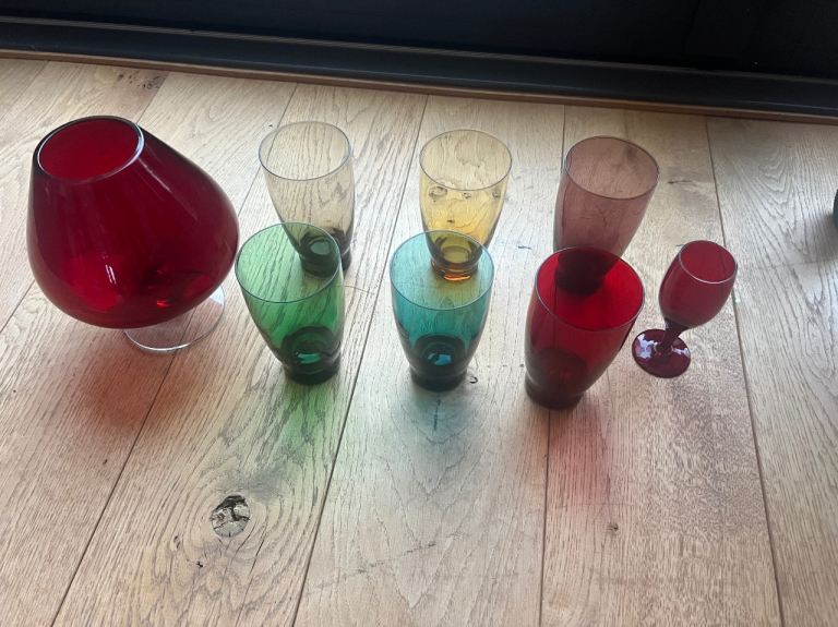 Retro coloured glasses