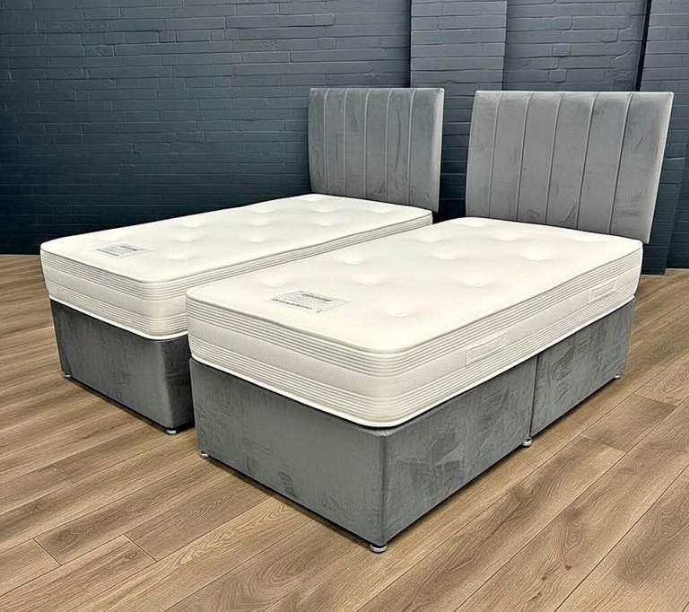 NEW Single 3ft 1x  Divan Bed Base With Mattress ~ Storage Drawers opt Cash On Delivery 🚚🚛 