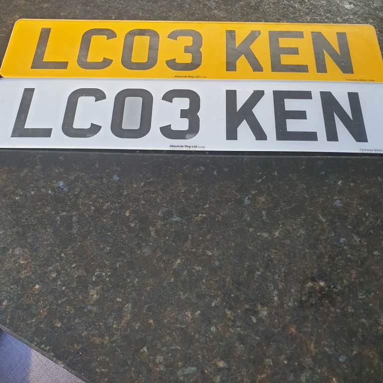 Private number plate 