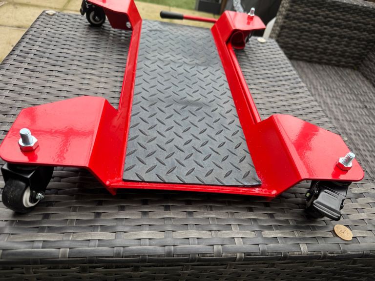 As new motorcycle centre stand dolly