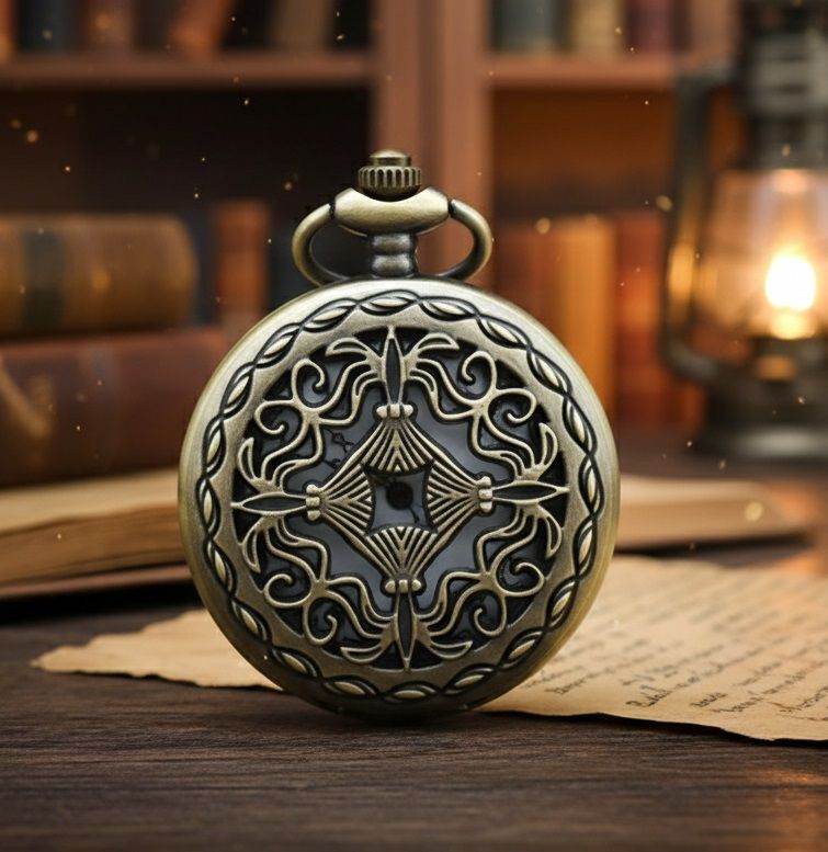 Vintage Cutout Pocket Watch