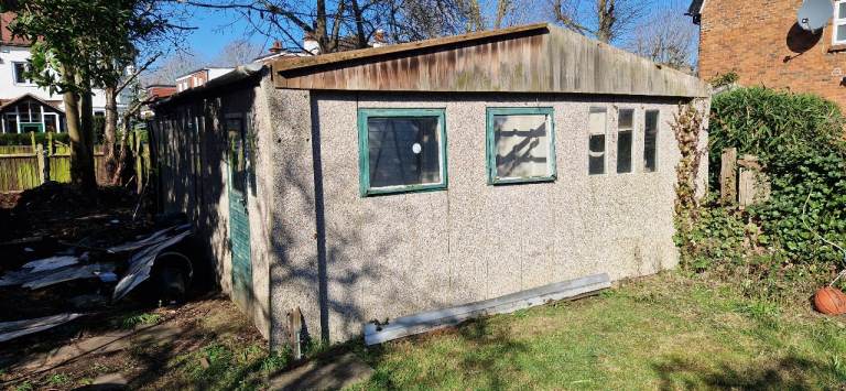 Double concrete sectional garage 5mx6m