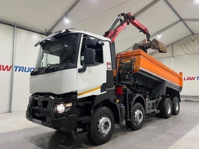 Renault C430 8x4 Day Cab Steel Tipper Grab