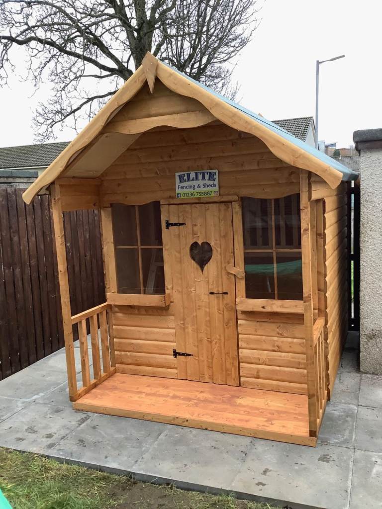 8x6 Playhouse upstairs 20mm Log