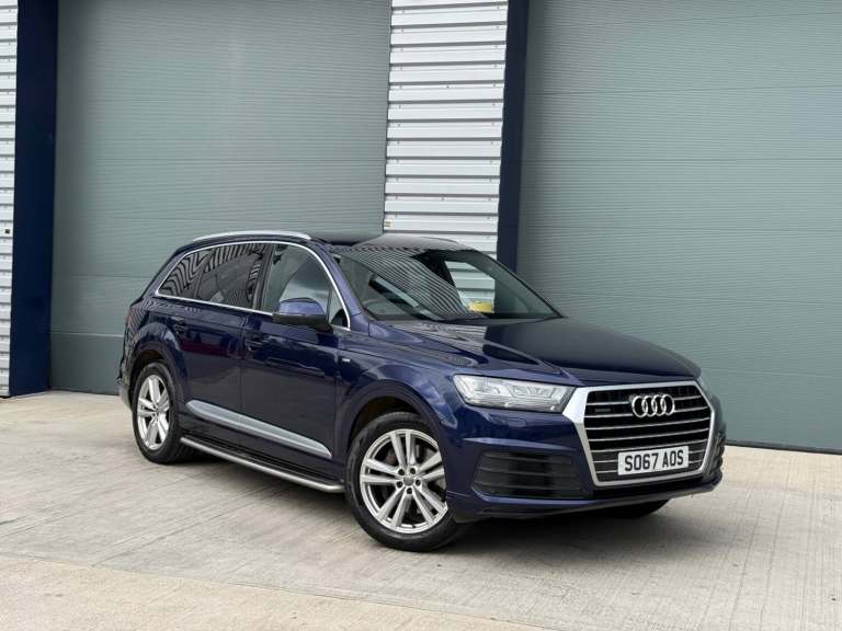 2018 [67] AUDI Q7 3.0 DIESEL S LINE TDI QUATTRO V6 NEW SHAPE 7 SEATS ULEZ BLUE