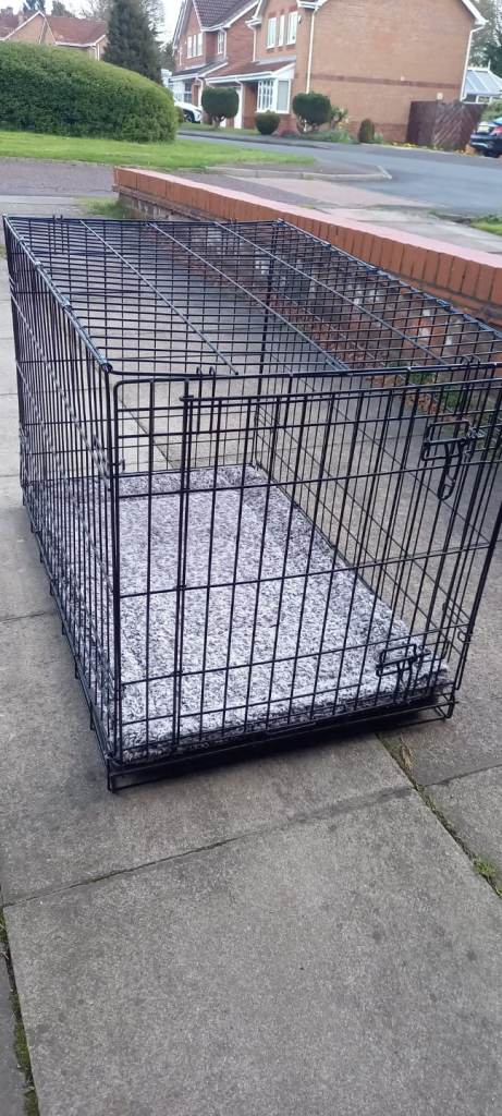 Single door folding dog crate - Medium