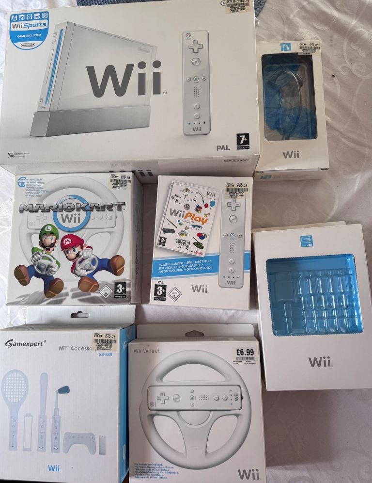 Nintendo Wii Empty Boxes & Packaging Collection . Excellent Condition