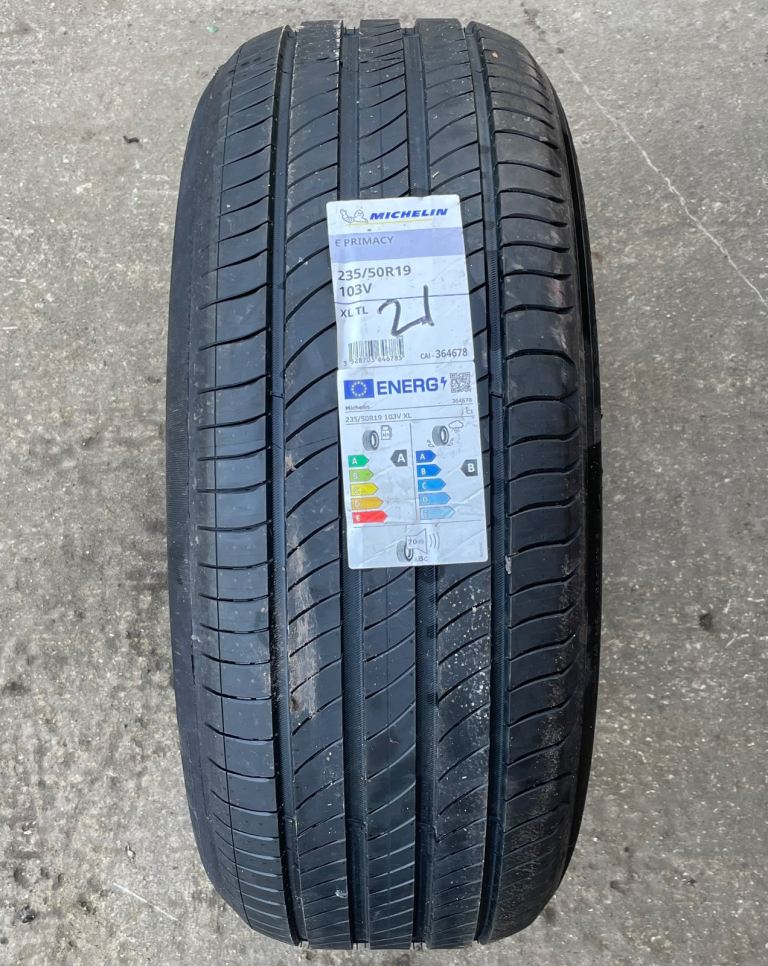 235 50 19 103V Michelin E Primacy XL Extra Load TL Tyre New DOT 0425