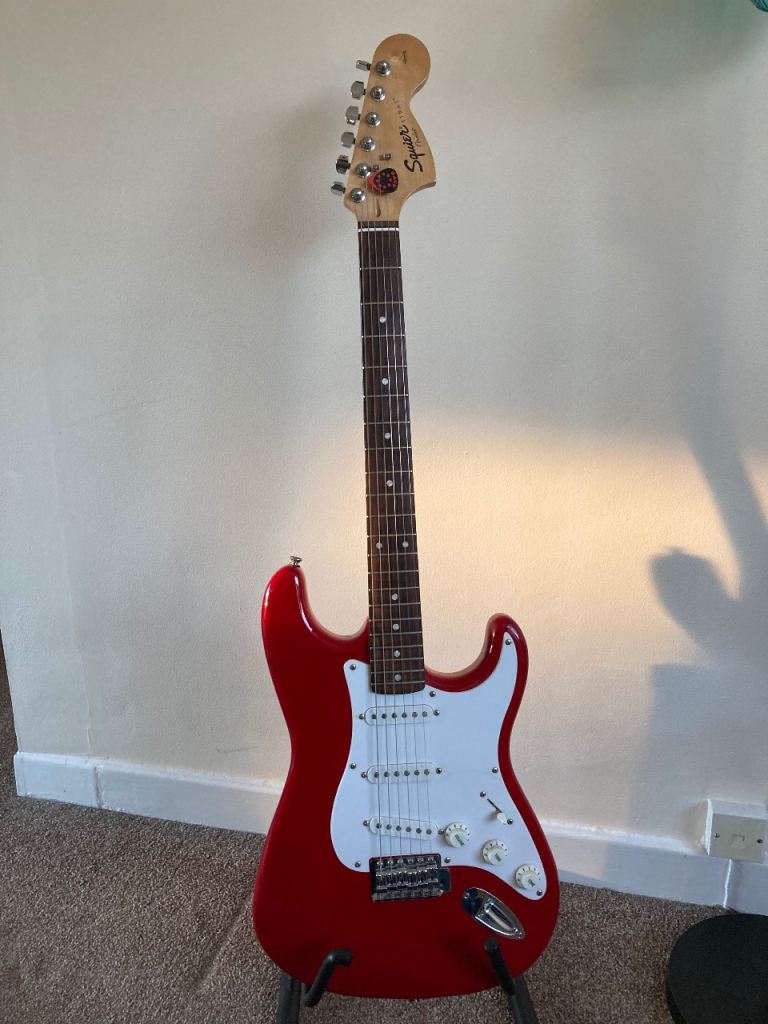 Squier by Fender Stratocaster Electric Guitar - Red