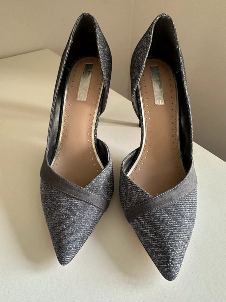 MISS KG Grey/Silver Diamanté-Embellished