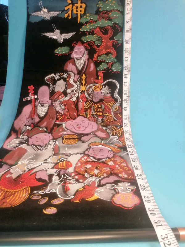 Vintage Japan hanging art. Home Decoration. 