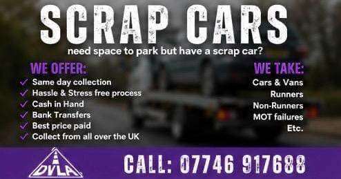 ♻️ SELL MY CAR - SCRAP MY CAR - REMOVE MY CAR - BEST PRICES PAID💲 - SELL MY VAN BIKE ♻️