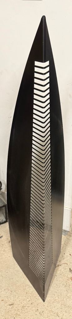 A retro CD stacking tower