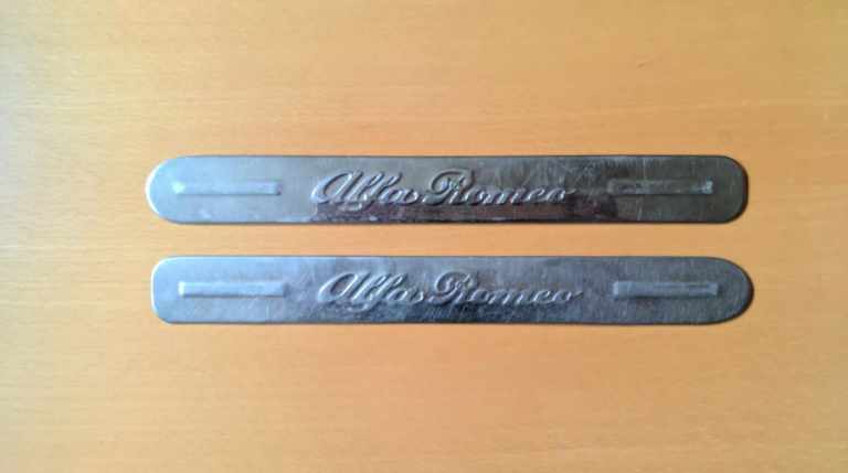 Alfa 147 5 Door Rear Interior Sill/Covers/Kick Trim/Plates Chrome Inserts