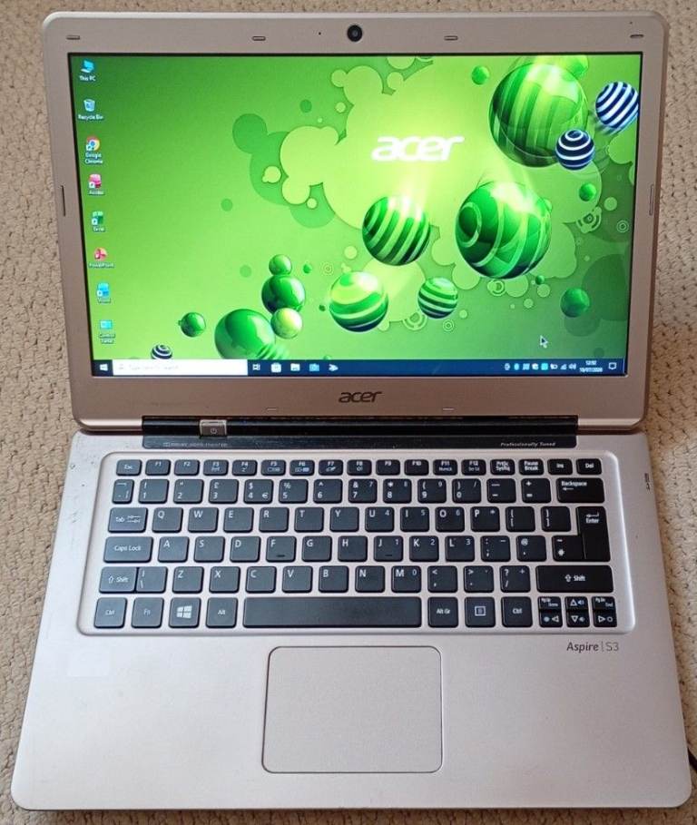 ACER S3 ULTRABOOK*WINDOWS 10*UPDATES TO 2032*OFFICE 2024 PRO* 128GB SSD*4GB RAM*