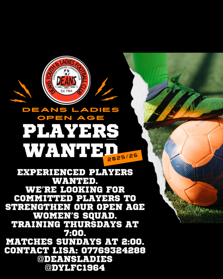 Open Age Women’s Team looking for players 