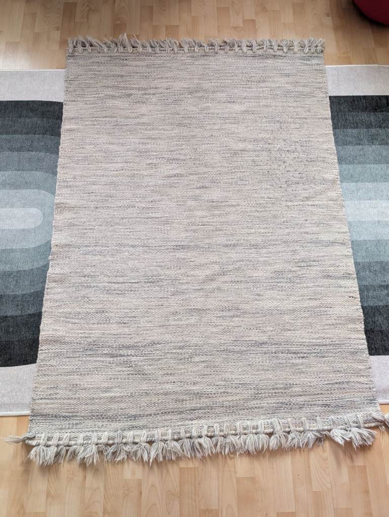 image for Wool rug, off white/grey flecks