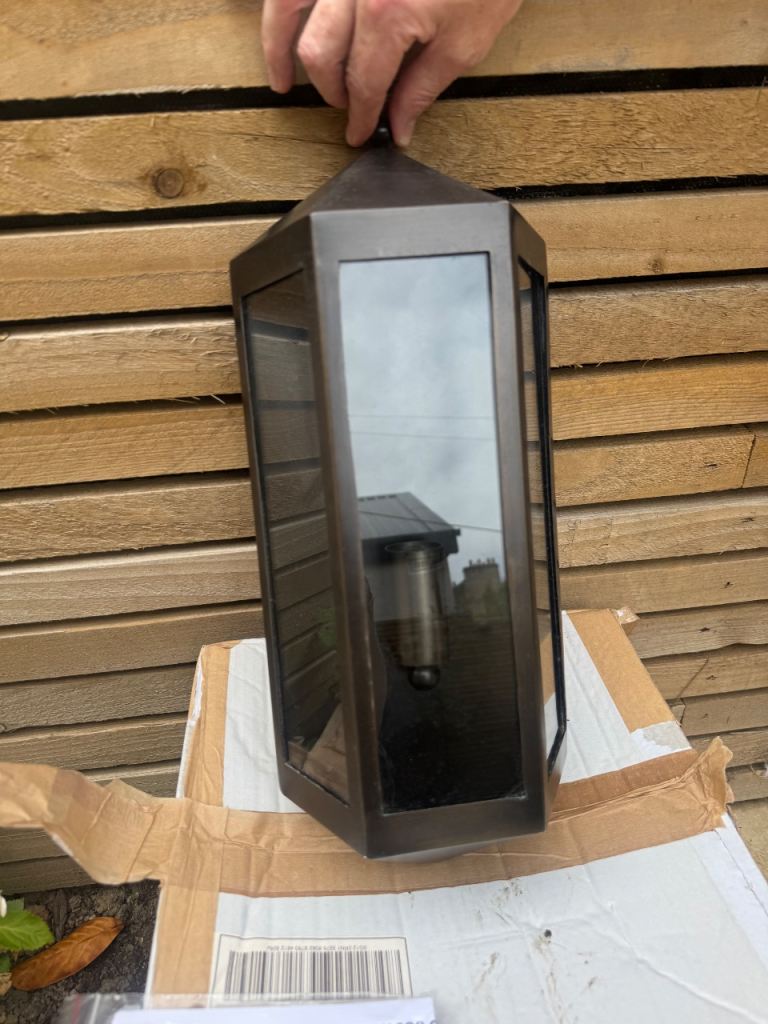 Pooky Cromer IP44 Exterior Wall Light – Antique Bronze, New