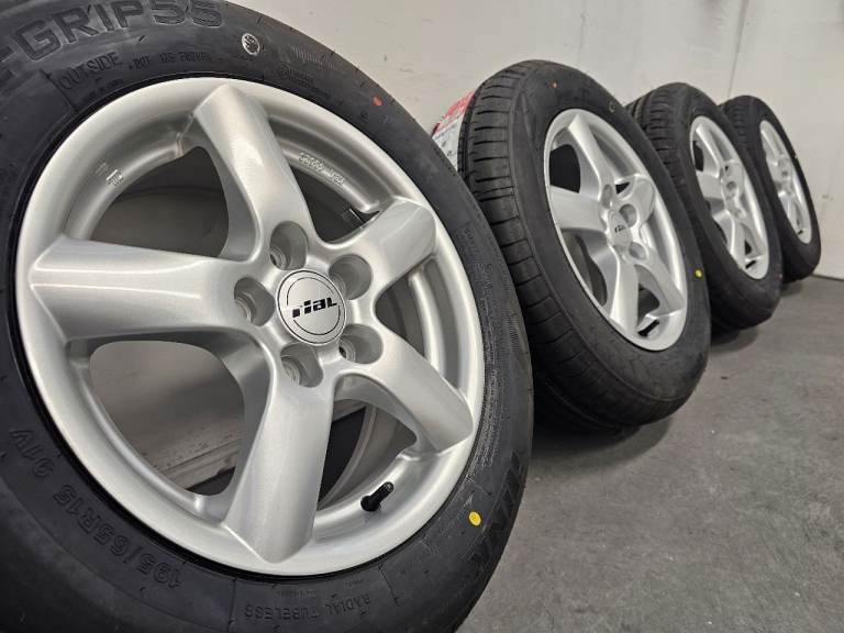 15" 5x112 BRAND NEW Rial alloy wheels and tyres Volkswagen Golf Seat Audi Skoda Caddy Van