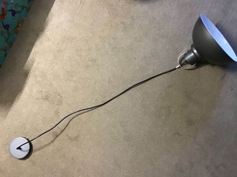 Grey Metal Ceiling Pendant Lamp
