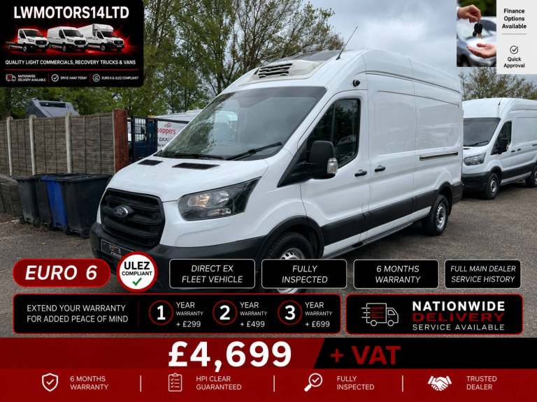 FORD TRANSIT 2.0 ECOBLUE L3H3 LEADER LWB HIGH ROOF FRIDGE 2021 71 REG
