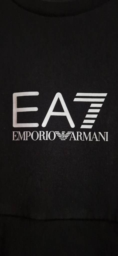 image for EA7 Emporio Armani Sweater with Zip Pockets - Black / Reflective Silver (S) Womens / Ladies