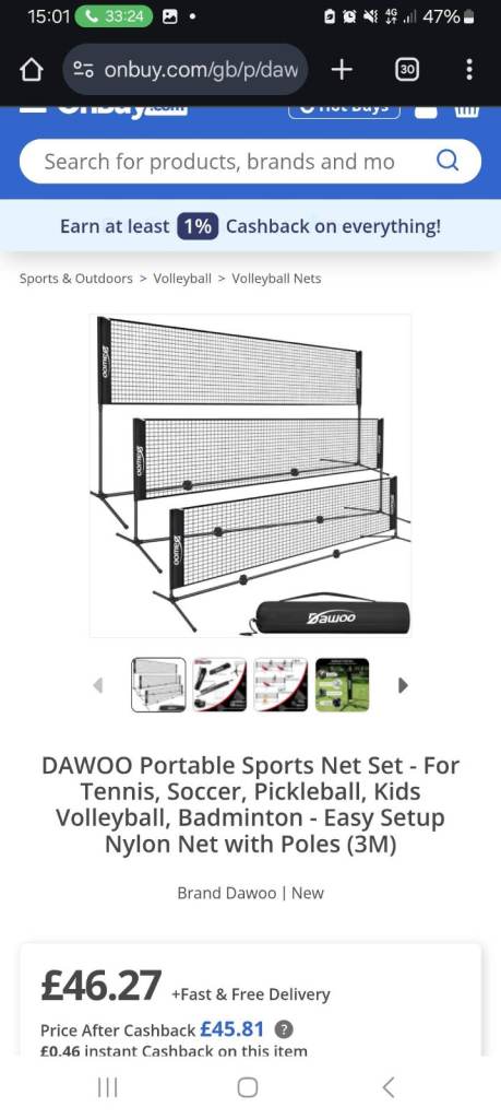 new daewoo sport nets 