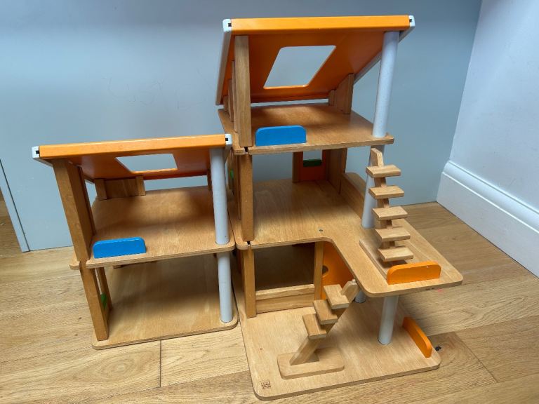 Plan Toys Wooden Chalet Dolls House – Good Condition