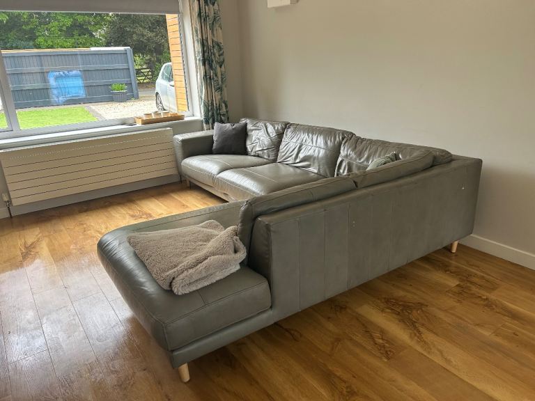 L shape leather sofa FREE 