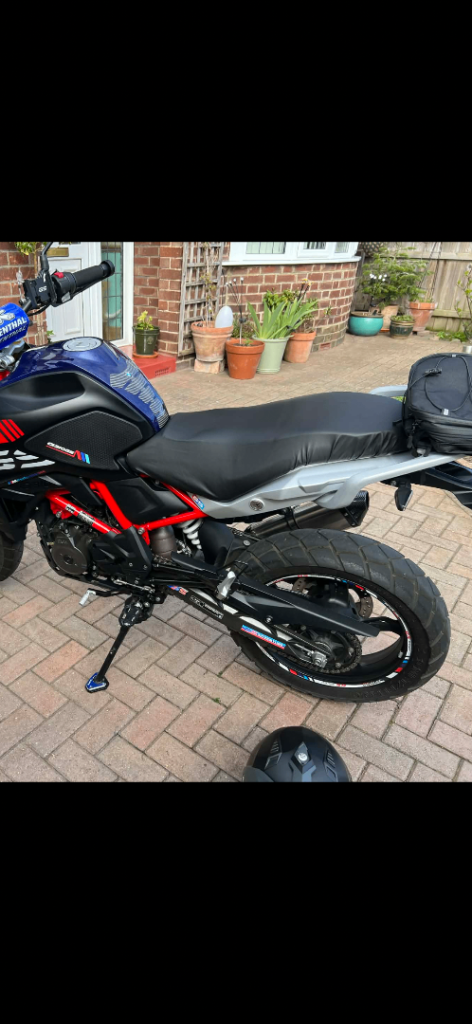 🏍️🟦🟥 BMW Motorrad  G310GS Rallye edition Adventure  GS Extendable top bag & High level seat