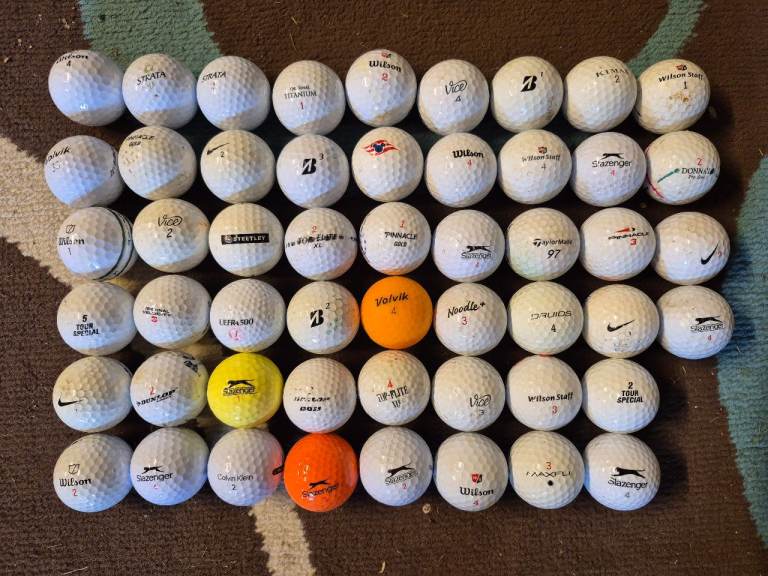 52 Assorted Golf Balls