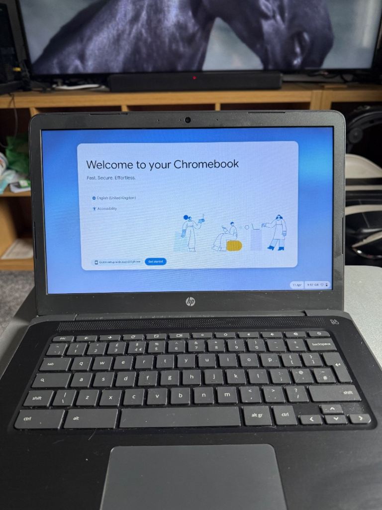 HP Chromebook - Grey, fair condition 