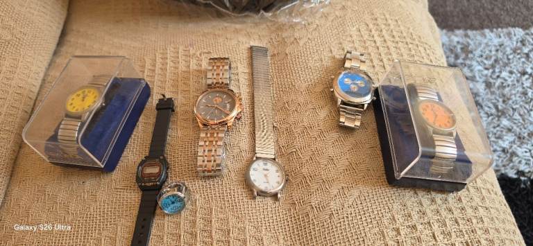Job Lot of 6 Vintage Watches - Mixed Styles, Good Condition
