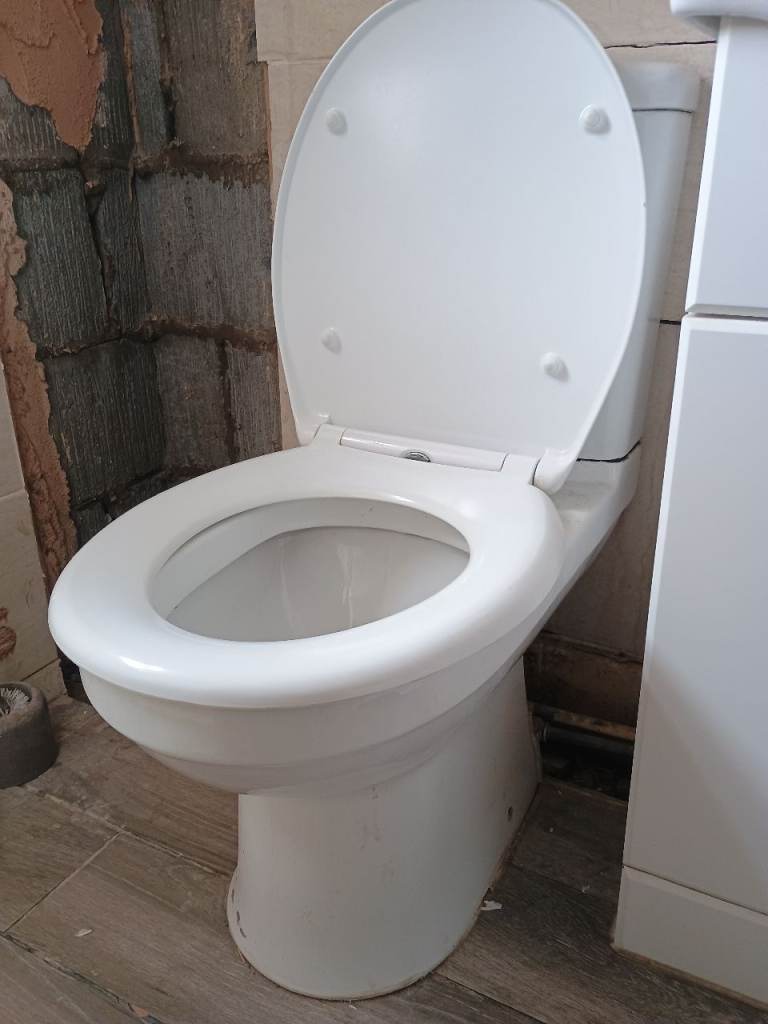 White Toilet Pan and Cistern sink basin bath